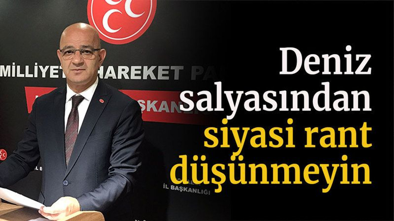 Deniz salyasından siyasi rant düşünmeyin